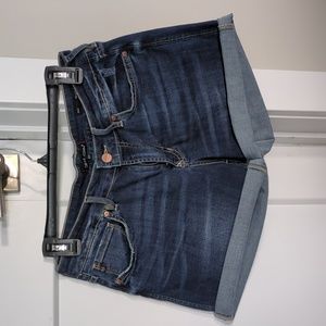 Dear John Ava roll-up denim shorts 27